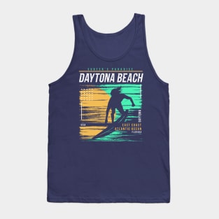 Retro Surfing Daytona Beach, Florida // Vintage Surfer Beach // Surfer's Paradise Tank Top